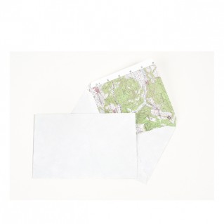 Direktrecycling Landkarten-Kuverts 