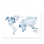 Kunstdruck WORLD MAP